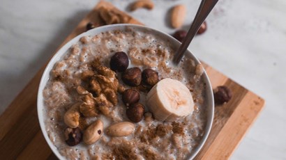 Quinoa, buckwheat and turmeric breakfast bowl