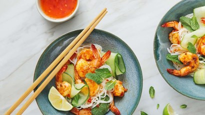 Prawn satay noodles